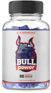 Pote de remédio para ereção Bull Power
